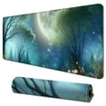 thumbnail image 1 of Forest and Moon Gaming Mouse Pad XXL Large Desk Mat Extended Mousepad Big  Keyboard Pads with Non-Slip Rubber Base and Stitched Edge for Computer Game Players Office Home Study, 1 of 6