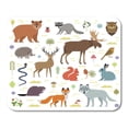 thumbnail image 1 of Forest Moose Deer Bear Hedgehog Rabbit Squirrel Mousepad Mouse Pad Mouse Mat 9x10 inch, 1 of 3