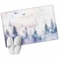 thumbnail image 1 of Forest Mountain Bathroom Mat 2x3 FT, Non Slip Small Kitchen Mat, Nature Tree Scenery Sky Birds Washable Soft Backed Front Door Throw Rug Non-Shedding Indoor Outdoor Doormat for Entryway Sink, 1 of 9