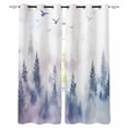 thumbnail image 1 of Forest Mountain Blackout Curtains 84 Inches Long for Bedroom, Nature Tree Scenery Sky Birds Thermal Insulated Room Darkening Black Out Window Curtain Panels Grommet Drapes for Living Room, 1 of 8