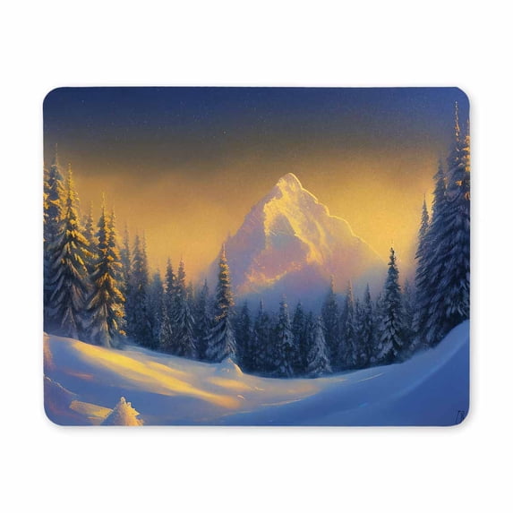 Forest Mouse Pad, Distant Mountain Mouse Pad for Design, Anti-Slip Rubber Base Wireless Mouse Pads for Laptop,Waterproof Non-Slip Rubber Base Computer Mouse Pads for Wireless Mouse