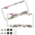 thumbnail image 1 of Forest Mushroom License Plate Frames - Universal Aluminum License Plate Covers with Screws, 2 Pack Holder Car Accessories for Front and Rear Plates Home Decor, 1 of 6