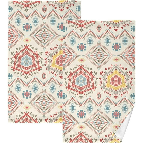 Forest Mushroom Towels 2 Piece Cotton Hand Towels, Ultra Soft and Highly Absorbent,Decorative Fingertip Face Towel for Bathroom Hotel, Gym and Spa 28 X 16 Inches