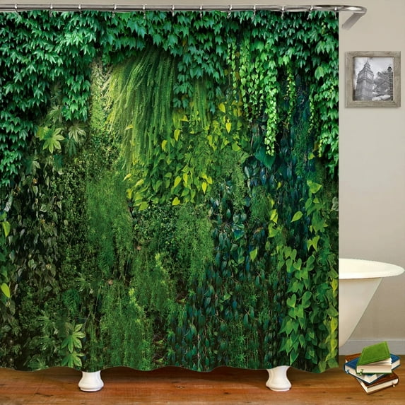 Forest Natural Scenery Shower Curtains 3d Printing Bath Curtains Polyester Washable Fabric With Home Decorative Screen