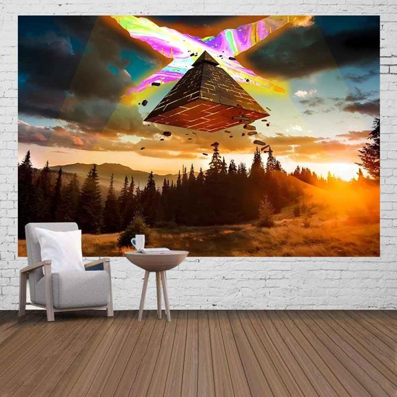 Forest Nature Tapestry Gravity Falls Cartoon Tapestry 60x40 Inches Fantasy Nature Landscape Wall Decor for Bedroom Living Room Dorm GTDWIE0180