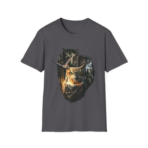 Forest Outdoor Lover Owl Novelty Men Women Tshirt