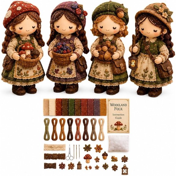 Forest Patchwork DIY Kit Series Beginner Sewing Craft Kit Home Decor&Gifts(G)