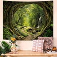 thumbnail image 1 of Forest Path Sunlight Wall Tapestry, Enchanting Woodland Tapestries for Room Decor, Nature Tapestry 60x40 Inch, 1 of 7