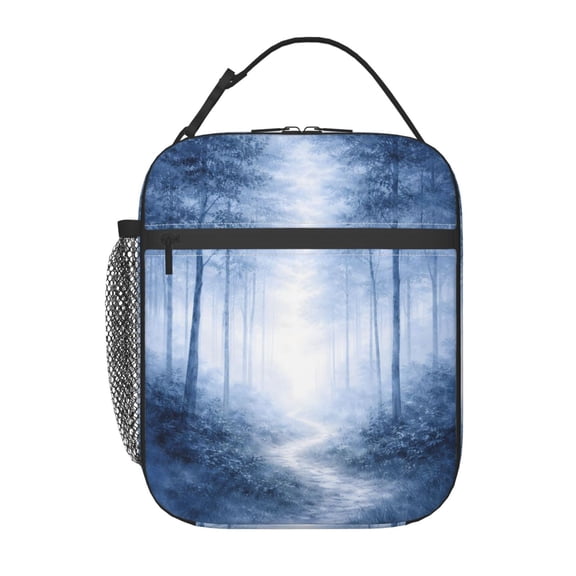 Forest Pathway Lunch Bag Reusable Thermal Lunch Tote with Handle for Women and Men
