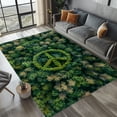 thumbnail image 1 of Forest Peace Sign Rug 4x6 ft = 120x180 cm, 1 of 5