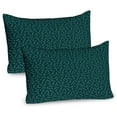 thumbnail image 1 of Forest Pillow Sham Set of 2, Pine Tree Branches Christmas Theme New Year Foliage Coniferous Branch Noel, Quality Microfiber Bedding Item for All Seasons, 26" x 20", Fern Green Dark Teal, by Ambesonne, 1 of 3