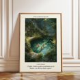 Forest Pool Romantic Landscape Emerald Greenery Poster , Poster Print ...