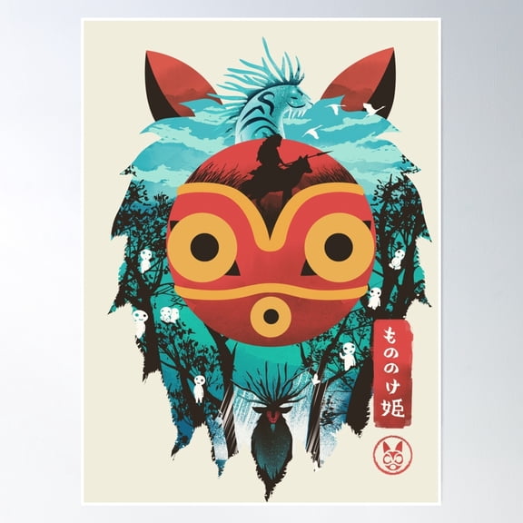 Forest Princess Poster Wall Art, Modern Wall Decor, 24x36 UNFRAMED