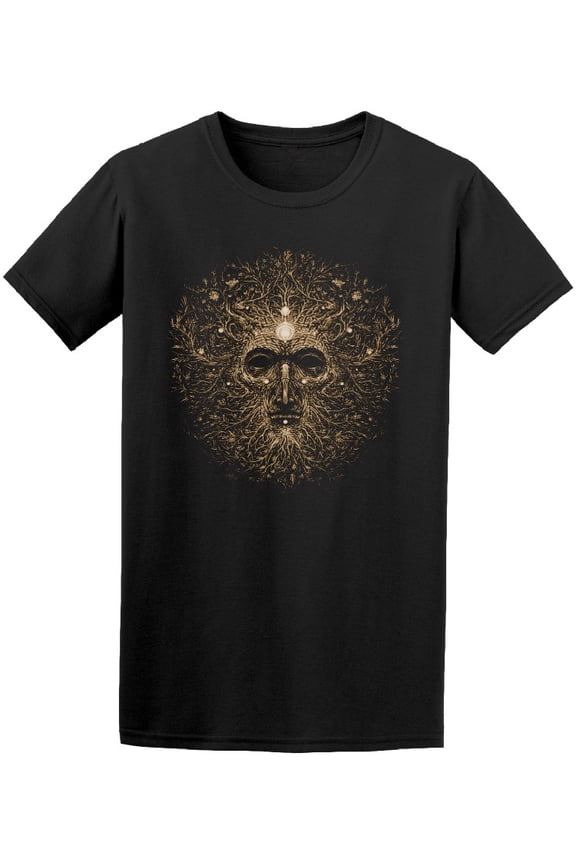 Forest Psychedelic Style Graphic T-Shirt Men -Image by Shutterstock, Male Large