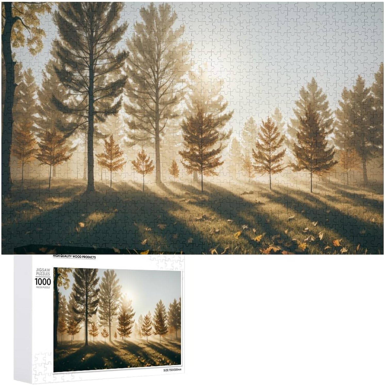 Forest Puzzle 1000 Pieces Jigsaw Puzzles for Adults,30"x20" Large
