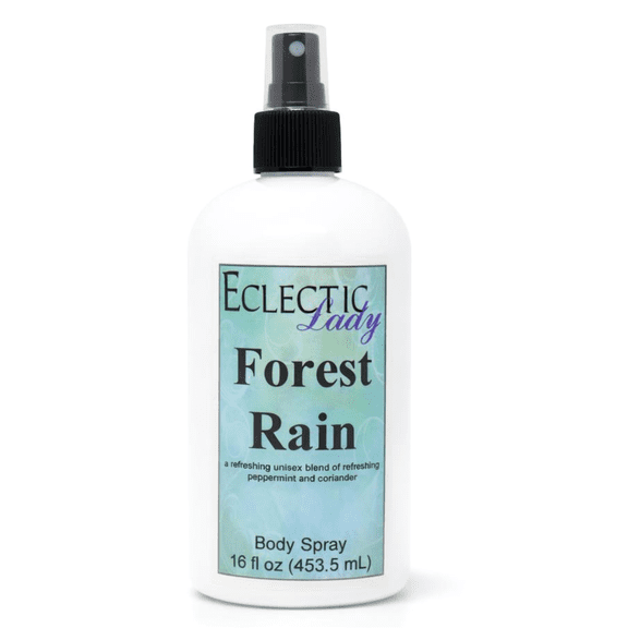 Forest Rain Body Spray, Eclectic Lady, Hydrating Mist, Unisex, 16 oz