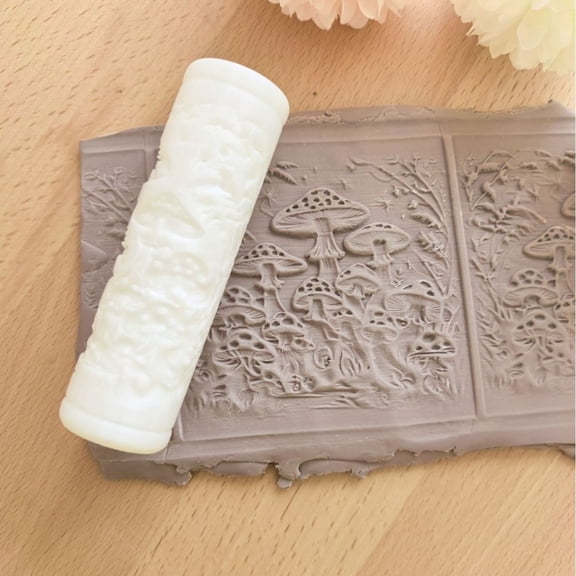 Forest Relief Texture Roller for Paint Clay & Crafting  Terrain Design Tool for Realistic Landscape Patterns