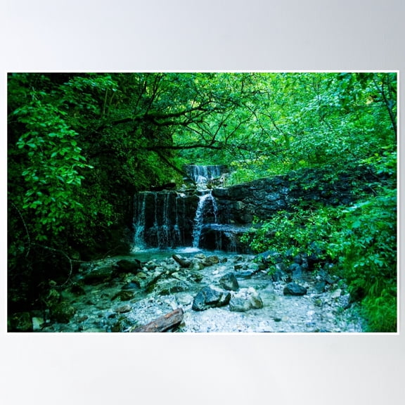 Forest River Poster Wall Art, Modern Wall Decor, 12x18 UNFRAMED