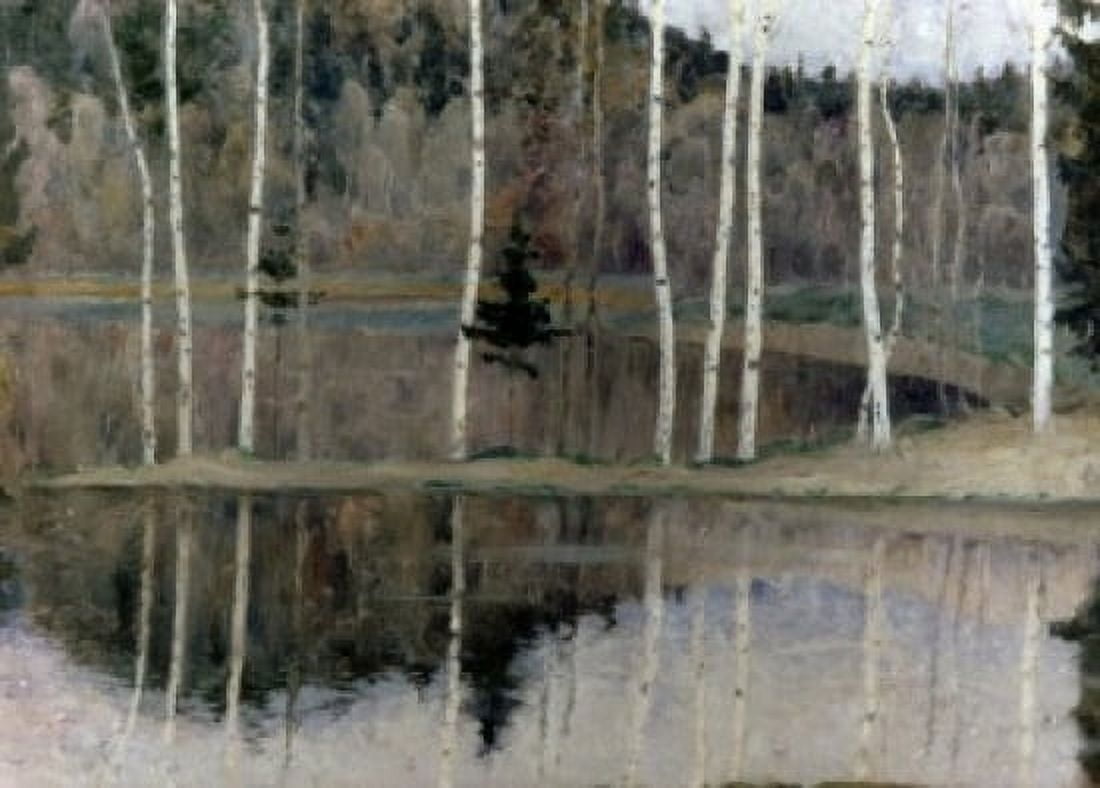 Forest River by A Tolven 1910 Russian Canvas Art - A Tolven (24 x 36)