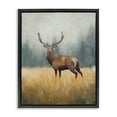 thumbnail image 1 of Stupell Industries Forest Royalty Elk Black Framed Floater Canvas Wall Art, design by Julia Purinton, 21 x 17, 1 of 9