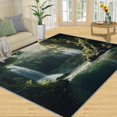 thumbnail image 1 of Forest Rugs for Bedroom - Waterfall Rug, Bathroom Rug, Landscape Carpet for Living Room, Greenery Area Rugs, Waterfall Carpet, Water Flow Home Decor & Gifts 5x7ft, 1 of 6