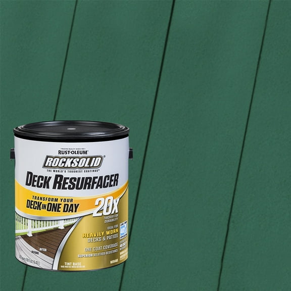 Forest, Rust-Oleum RockSolid 20X Exterior Wood Deck Resurfacer-319380T, Gallon