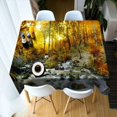 Forest Scenery Printing Rectangular Tablecloth for Dining Table Home