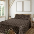 thumbnail image 1 of Ambesonne Forest Fitted & Flat Sheet with Sham 3 Pcs Set, Romantic Vibes Autumnal Art, Twin, Charcoal Grey Dark Brown, 1 of 5
