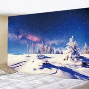 Forest Snow View Home Decoration Tapestry Hippie Bohemian Wall Hanging Bedroom