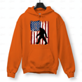 thumbnail image 1 of Forest Spirit Bigfoot Flag Pride Patriotic Adventure Hoodie for Men & Women, up to Size 5XL, 1 of 2