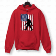 thumbnail image 1 of Forest Spirit Bigfoot Flag Pride Patriotic Adventure Hoodie for Men & Women, up to Size 5XL, 1 of 2