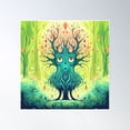 thumbnail image 1 of Forest Spirit Poster Wall Art, Modern Wall Decor, 16x16 UNFRAMED, 1 of 3