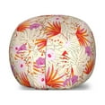 thumbnail image 1 of Forest Storage Toy Bag Chair, Abstract Pattern with the Leaves of Exotic Plants and Hibiscus Flowers, Stuffed Animal Organizer Washable Bag, Small Size, Multicolor, by Ambesonne, 1 of 3