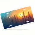 thumbnail image 1 of Forest Sunrise Front License Plate, Metal License Plate, Funny Standard Plates Personalized Novelty Decorative For Men/Women/Boys/Girls Car 6×12 Inch, 1 of 7