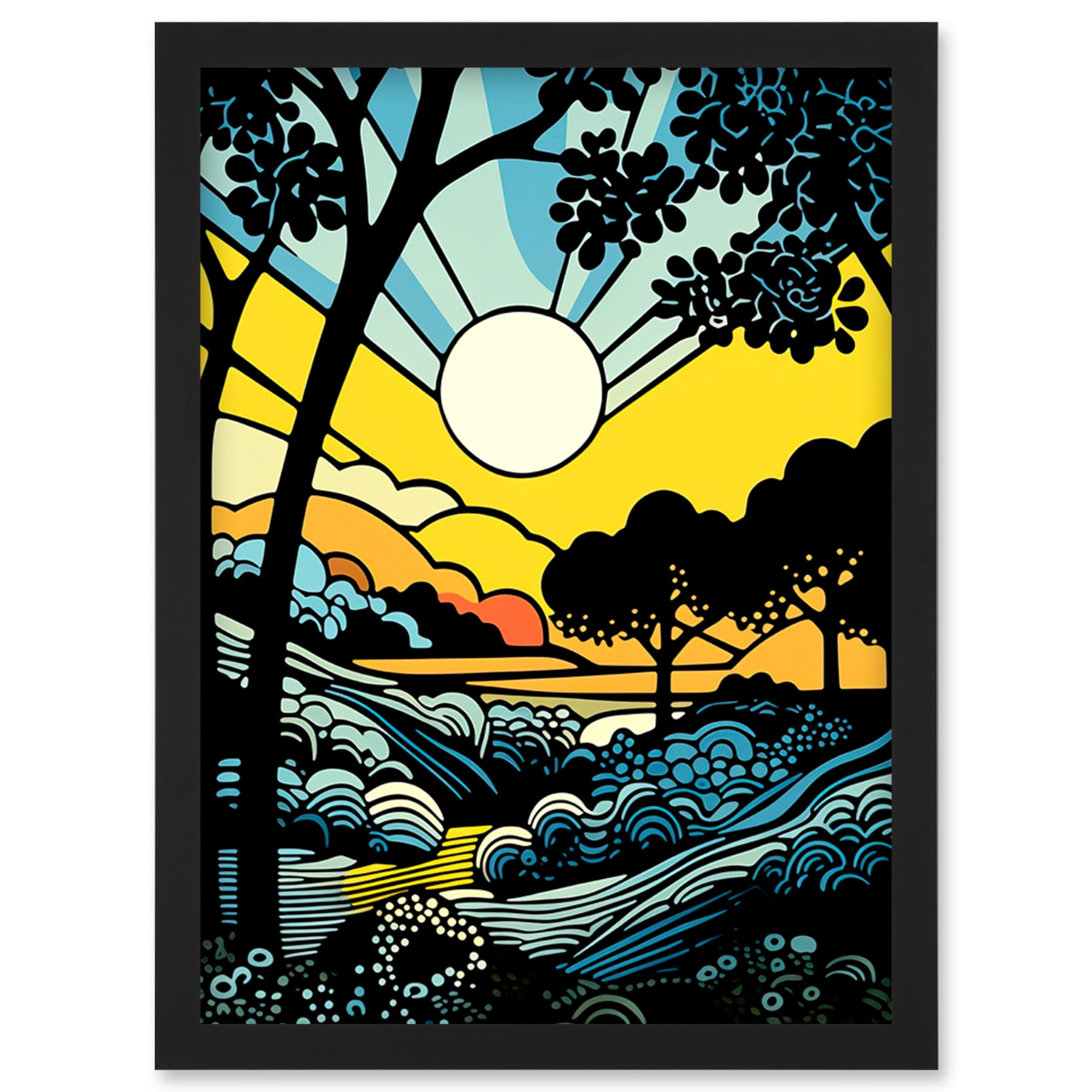 Forest-Sunrise-Landscape-Sun-