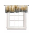 thumbnail image 1 of Forest Sunset Tree Linen Curtain Valance for Bedroom/Bathroom/Kitchen/Office/Living/Dining Room Window,Abstract Contemporary Smear Art Rod Pocket Topper Decorative Cafe Drapes Panel 42"x18", 1 of 6