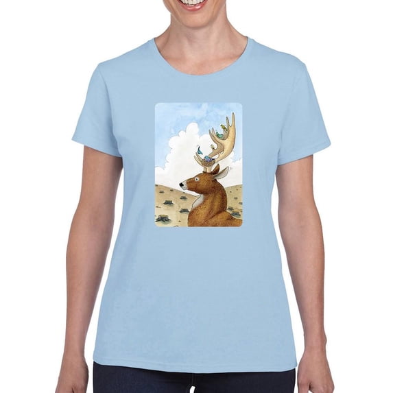 Forest Support T-Shirt Women -Hamit Gis Designs, Female Medium