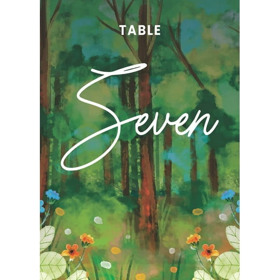 Forest Table Cards Number 1-30 Double Sided For Wedding Reception Event Party Baby Shower Birthday 4x6