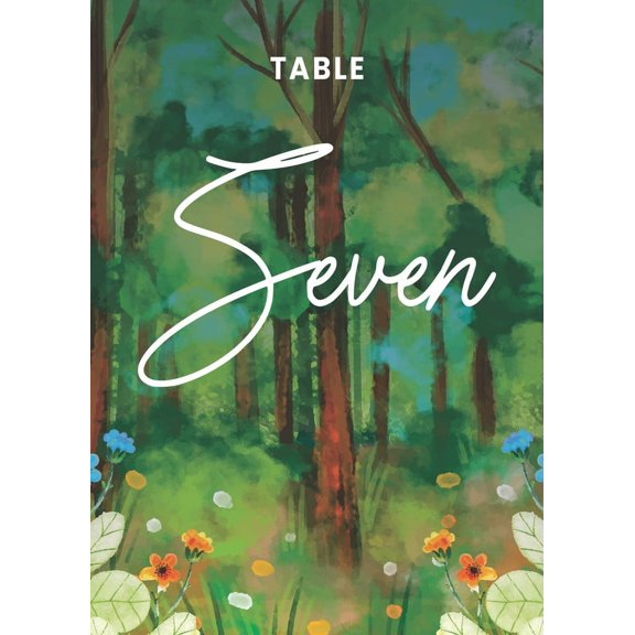 Forest Table Cards Number 1-40 Double Sided For Wedding Reception Event Party Baby Shower Birthday 4x6