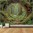 thumbnail image 1 of Forest Tapestry Green Nature Tree Wall Tapestry for Bedroom Aesthetic Jungle Outdoor Landscape Large Tapestries Wall Hanging for Dorm Living Room Decor, 1 of 7