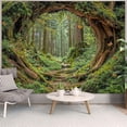 thumbnail image 1 of Forest Tapestry Green Nature Tree Wall Tapestry for Bedroom Aesthetic Jungle Outdoor Landscape Large Tapestries Wall Hanging for Dorm Living Room Decor, 1 of 7