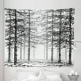 thumbnail image 1 of Forest Tapestry, Monochrome Nature Sketch Abstract Scribble Style Tall Trees Timberland Grove, Fabric Wall Hanging Decor for Bedroom Living Room Dorm, 5 Sizes, Black Grey White, by Ambesonne, 1 of 1