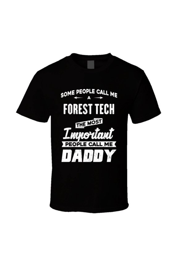Forest Tech Important People Call Me Daddy Father's Day Gift T Shirt