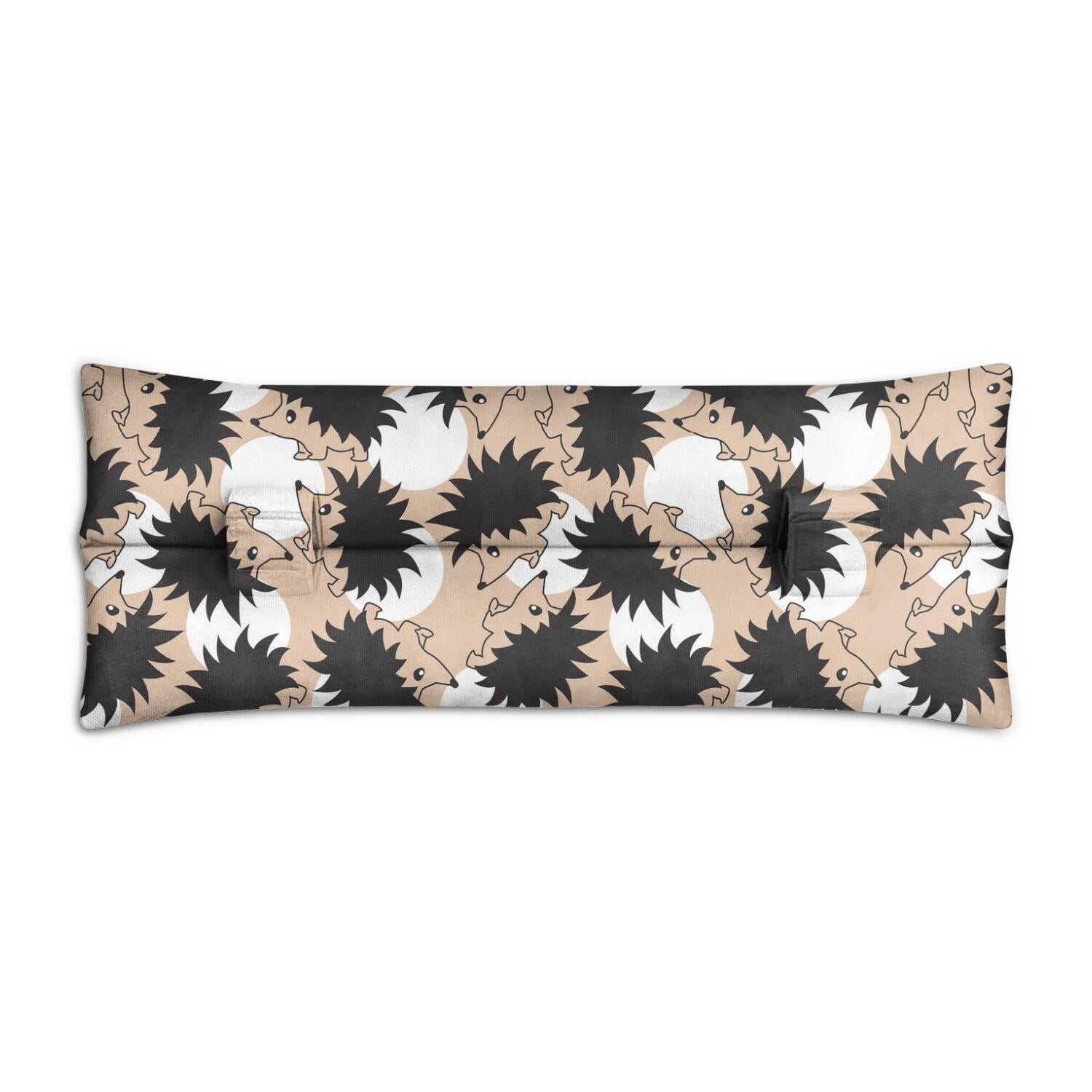 Forest Themed Seat Belt Cushion for Surgery Recovery - Adorable Cartoon Hedgehog Pattern, Pressure Relief Pillow for Women
