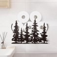 thumbnail image 1 of Forest Toilet Paper Holders Tree Toilet Paper Holder Shelf Wall Mount Toilet Paper Storage for Extra 8 Rolls Metal Black Toilet Paper Organizer Toilet Paper Roll Holder for Bathroom Decor, 1 of 8