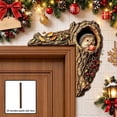 Forest Tree Hole Door Corner Decor, L Shape Woodland Ornament with Owl ...