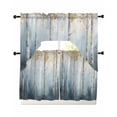 thumbnail image 1 of Forest Tree Kitchen Curtains Sets 36 Inch Length with Valance, Blue Yellow Trees Modern Abstract Art Swag Valances and Tiers Curtain Set Drapes Swag Curtains for Living Room, Bathroom, Bedroom, Cafe, 1 of 6