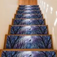 thumbnail image 1 of Forest Trees Stair Treads Non Slip for Steps Mystical Moonlight Dark Black Flying Bird 10 Pcs Reusable Adhesive Stair Runner Mats for Dogs Elders Carpet Treads Rugs for Staircase 8x30 In, 1 of 9