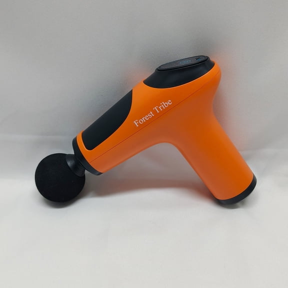 Forest Tribe Massage apparatus Portable Orange Massage Apparatus With Round Head Ergonomic Black Grips Modern Design