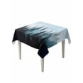 thumbnail image 1 of Forest Turquoise Suqare Tablecloth - 60 x 60 Inch, Retro Trees Silhouette Landscape Waterproof & StainResistant Tablecloth, Washable Oil-proof Table Cover for Dining/Party/Wedding/Camping/Buffet, 1 of 9